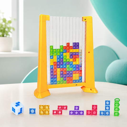 3D Tetris Puzzle – Kreatives Lernspiel für kluge Kinderhände Gelb