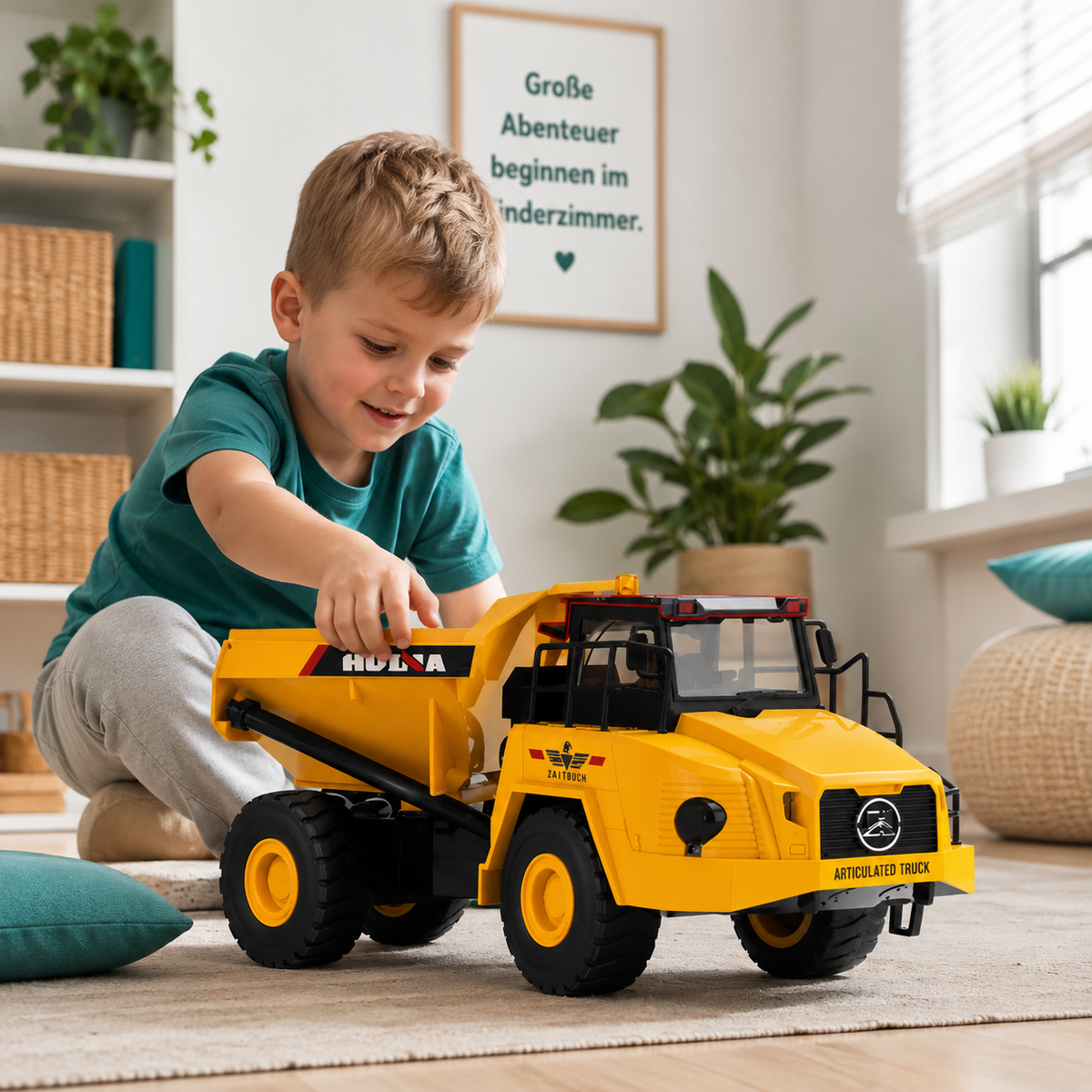 HUINA 1553 RC Muldenkipper – Metall-Leistung mit Licht & Klang