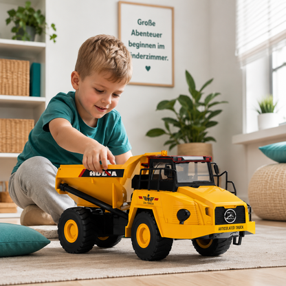 HUINA 1553 RC Muldenkipper – Metall-Leistung mit Licht & Klang