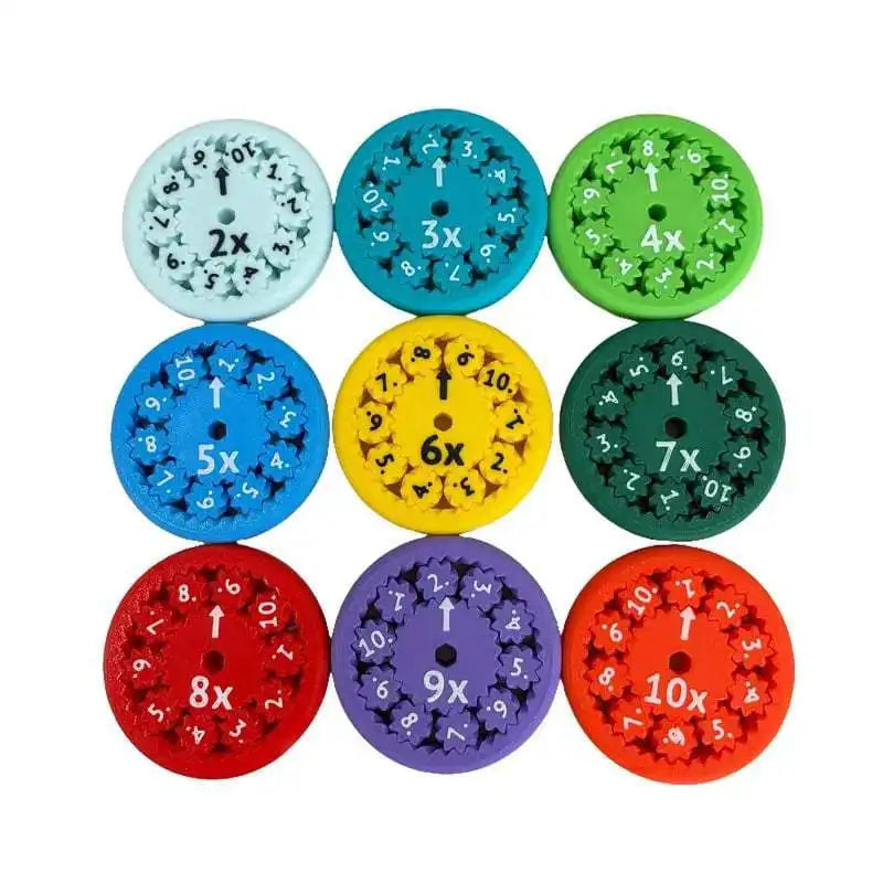 Fidget Spinner Mathe Spielzeug für Kinder Multiplikation-9 Stück