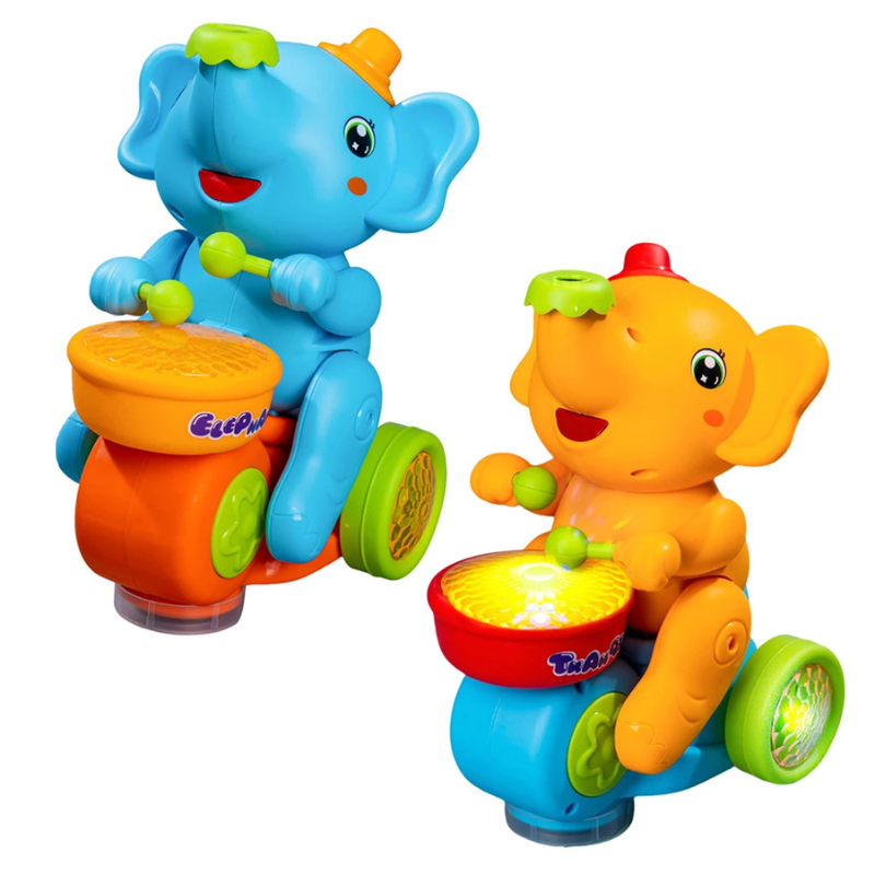 Gehendes Elefanten Musikspielzeug für Babys – mit Licht & klang