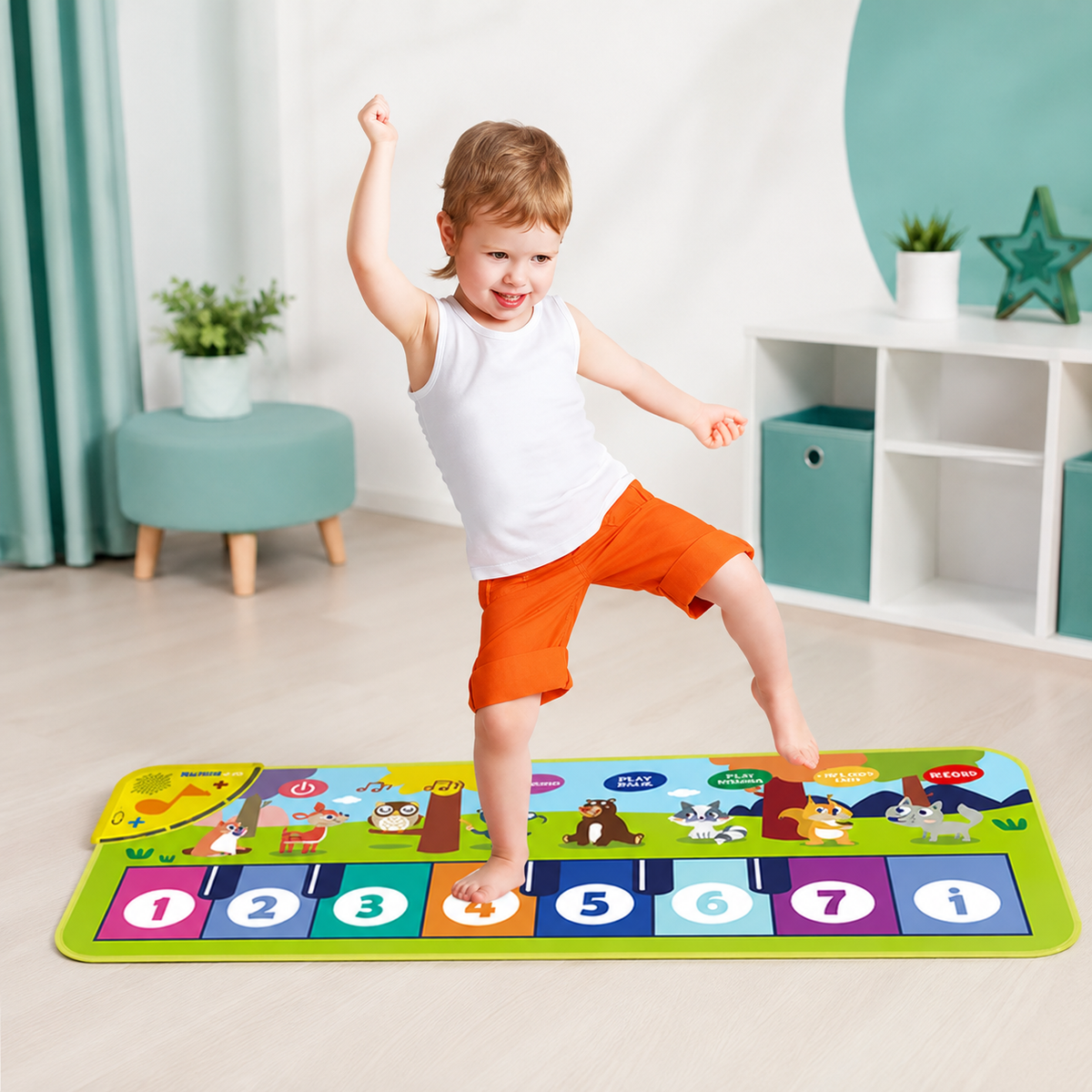 Intelligente Musik-Spielmatte – Lernen, Tanzen & Staunen!