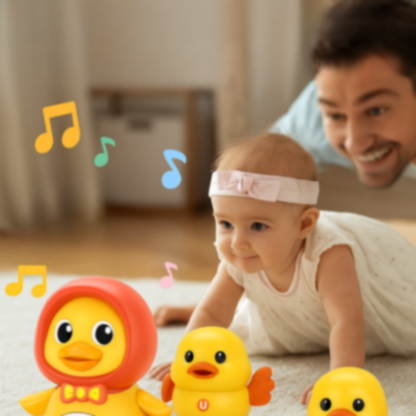 Musikalisches Entenspielzeug für Kinder mit Licht und Bewegung