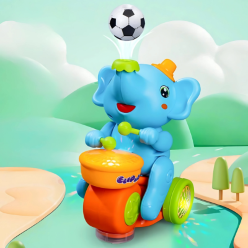 Gehendes Elefanten Musikspielzeug für Babys – mit Licht & klang