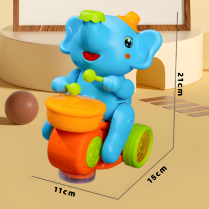 Gehendes Elefanten Musikspielzeug für Babys – mit Licht & klang