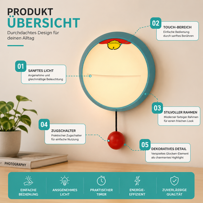 Modernes Nachtlicht mit Touch-Funktion & Timer