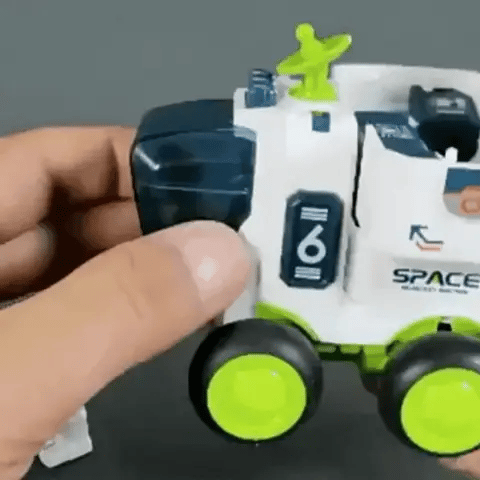 3-in-1 Weltraum Raketen-Spielset mit Astronaut