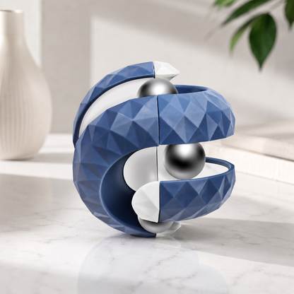 Orbit Ball Fidget – Stressabbau & Spaß für Groß & Klein Blau