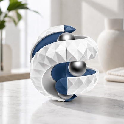 Orbit Ball Fidget – Stressabbau & Spaß für Groß & Klein Weiß