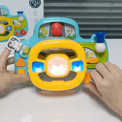 Interaktives Lenkrad für Babyautos – Musik, Geräusche & Lernen