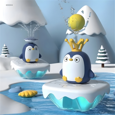 Magischer Eisberg-Pinguin – Spritzender Badespaß für Kinder