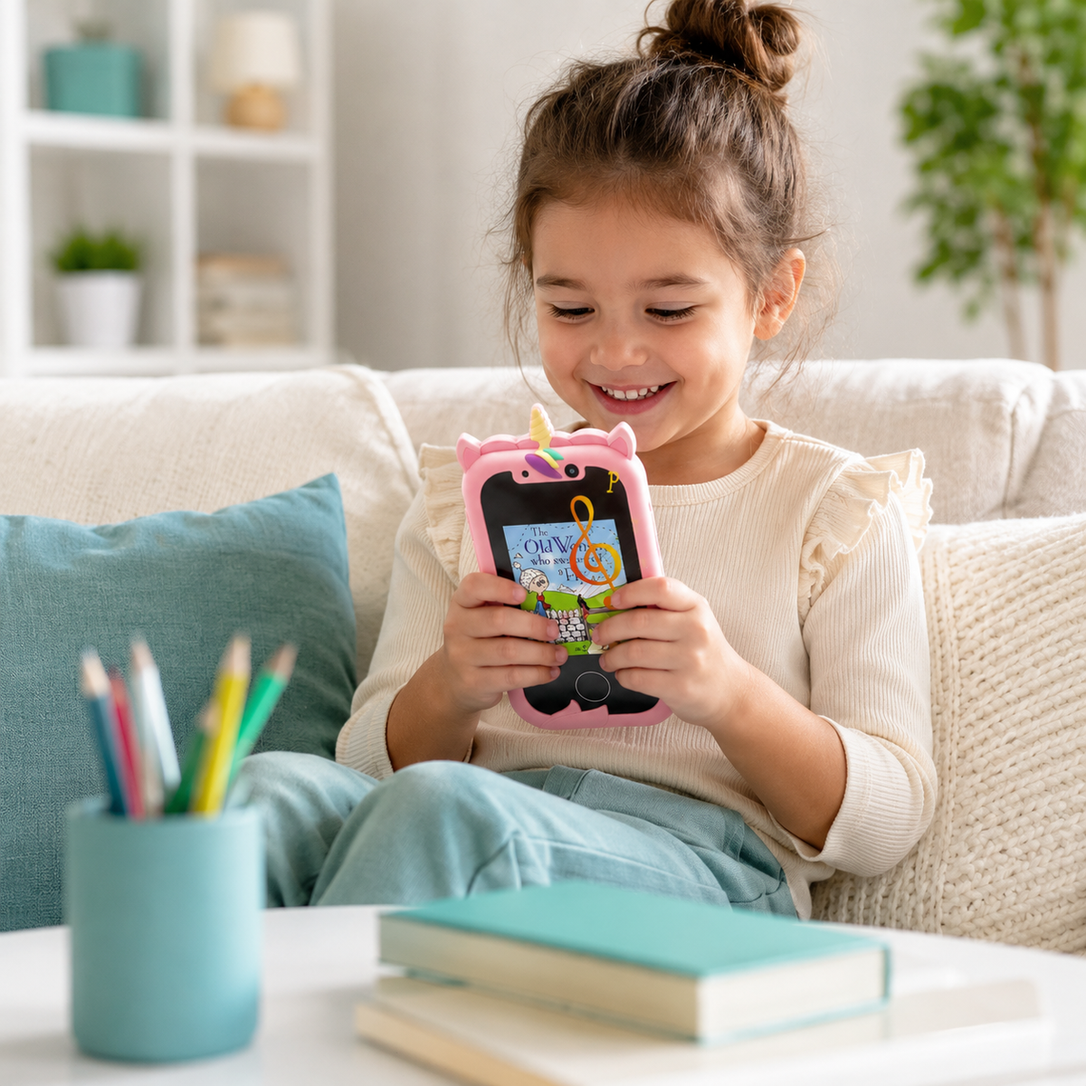 Interaktives Kinder Handy – Lernen, Selfies & Musik