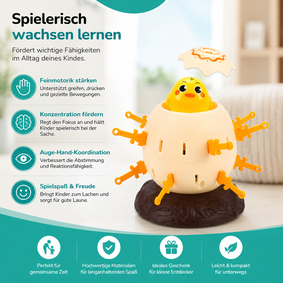 Piraten-Pinguin Spiel – Interaktiver Spielspaß für kluge Kinder