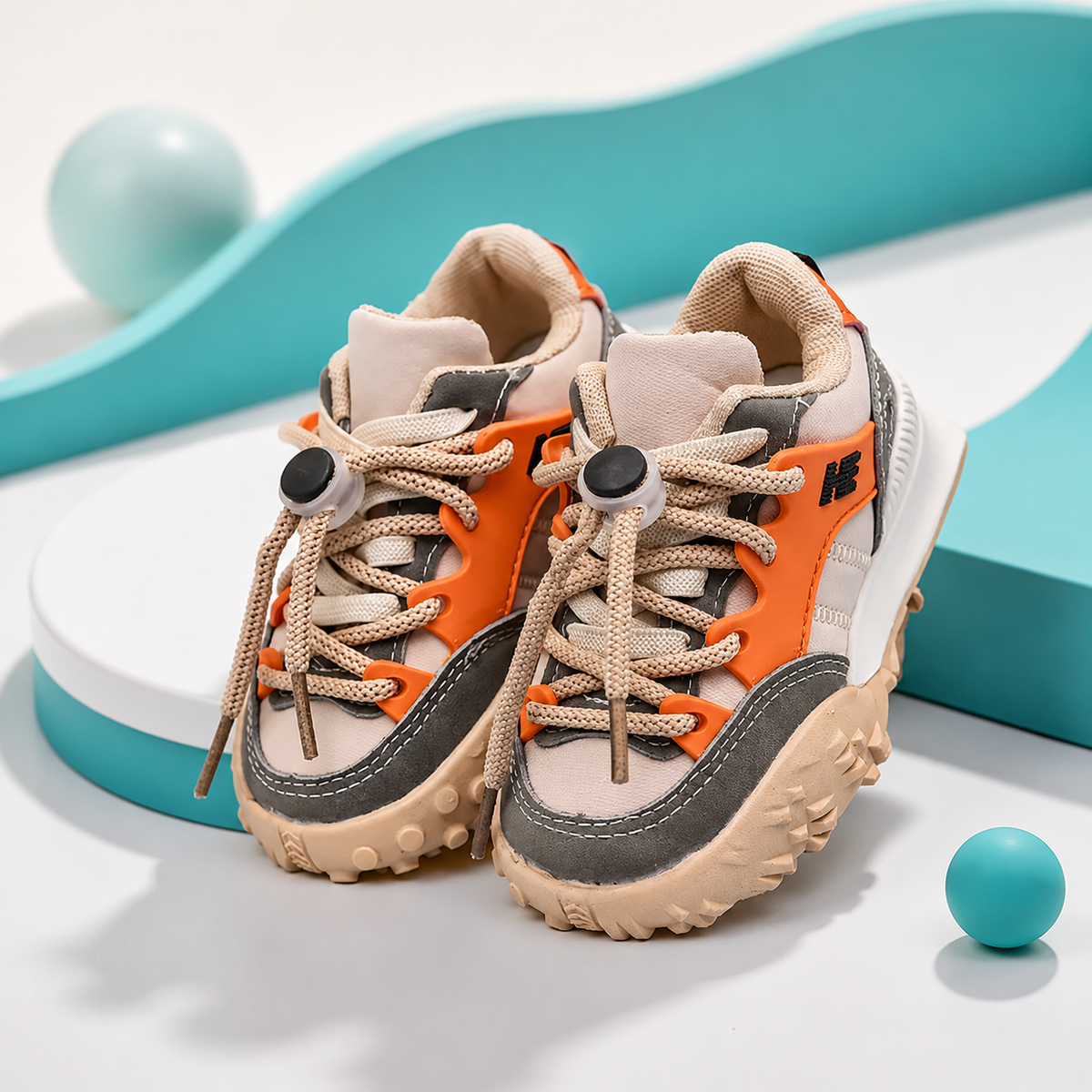 Kinder Turnschuhe– Bequem, Atmungsaktiv & Rutschfest Khaki