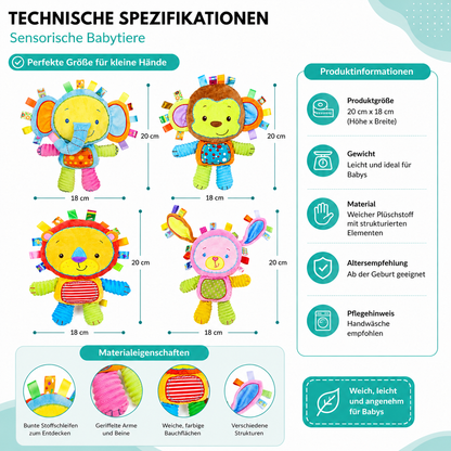 Intelligente sensorische Babytiere – weich, musikalisch und voller Freude!