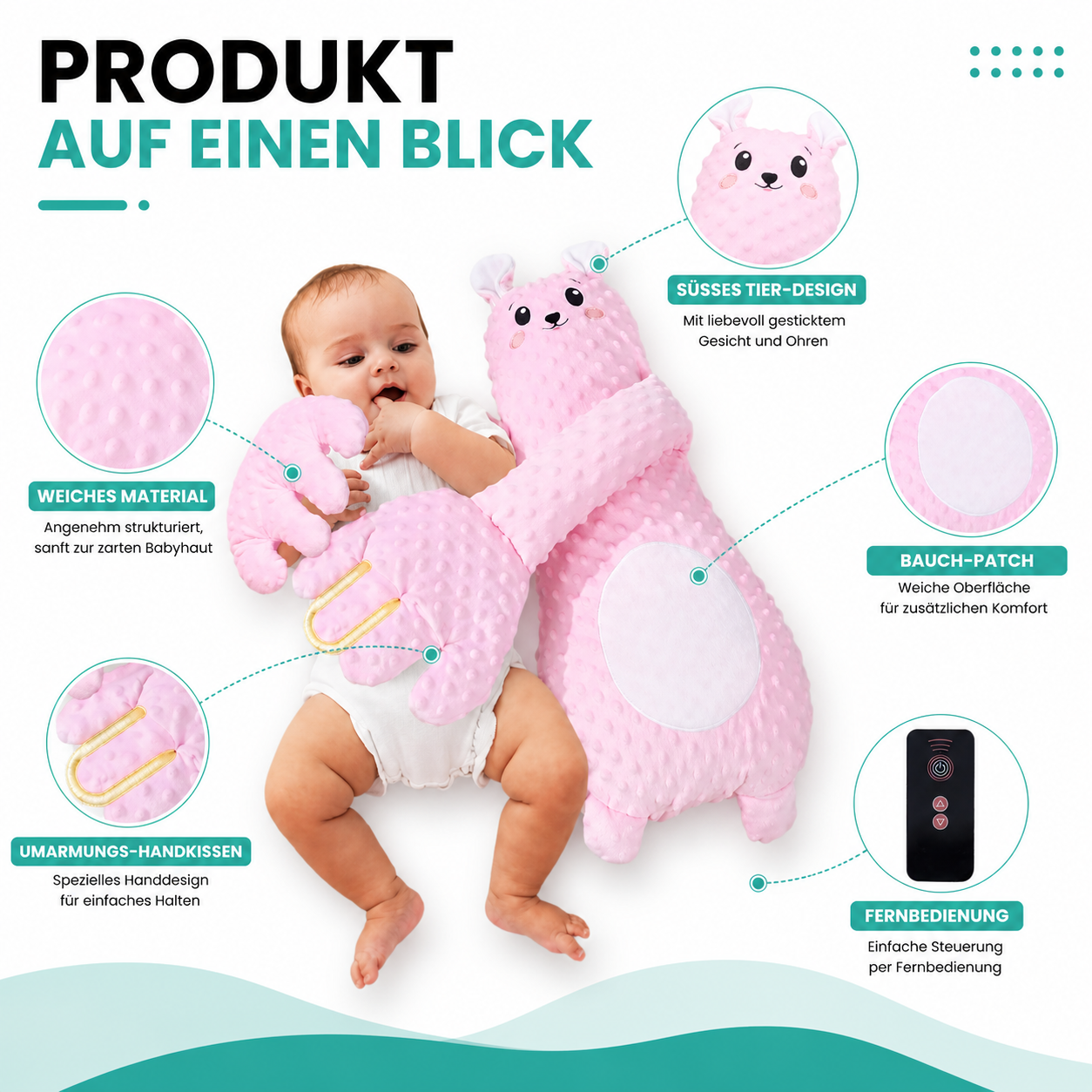 Baby Schlafhilfe Handkissen für Babys