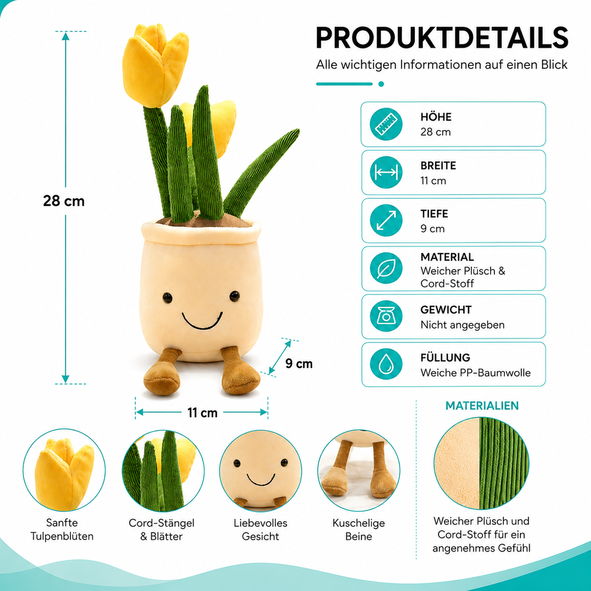 Übersichtliche Darstellung der Produktdetails im modernen Design.