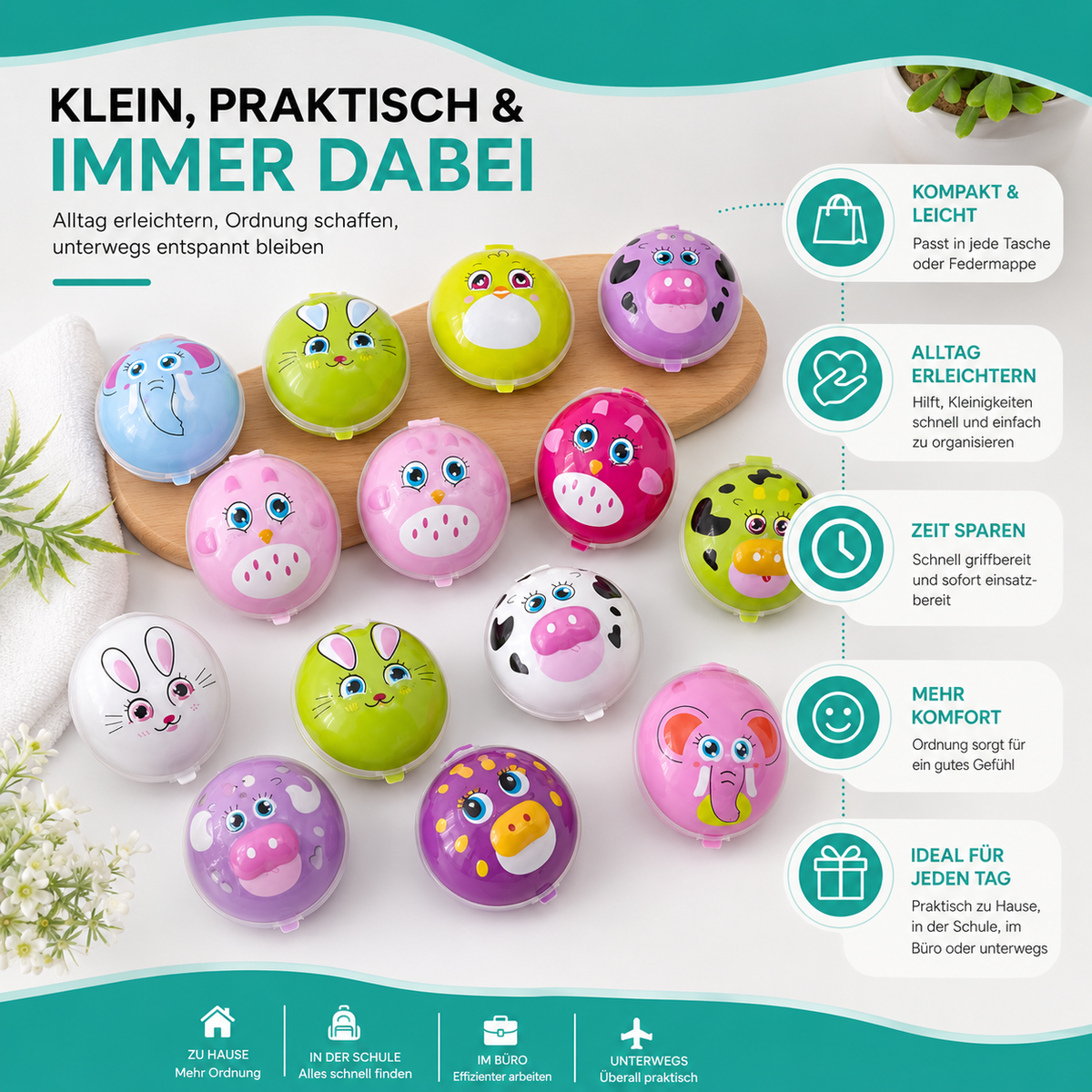 Mini Tier-Autos zum Zurückziehen – Spielspaß für Kinder & Parteien