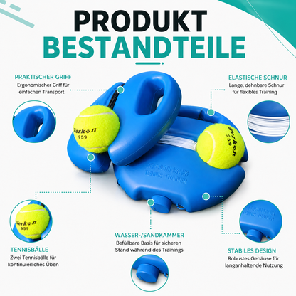 Tennis Trainer mit Rückprall-Seil