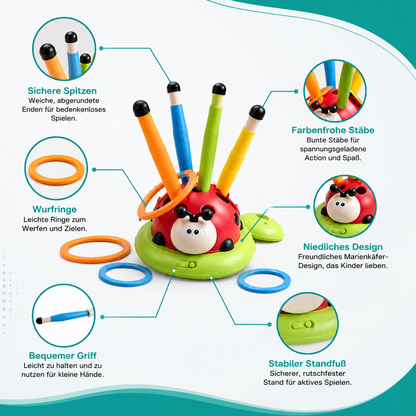 3-in-1 Ladybug Spielzeug Springen, Werfen, Raketen!