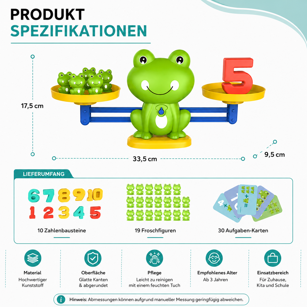 Digital Frosch Gleichgewicht Spielzeug– Spielerisch Mathe & Logik lernen