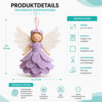 Crochet Angel Satz – Handgemachte Engel fürs Herz