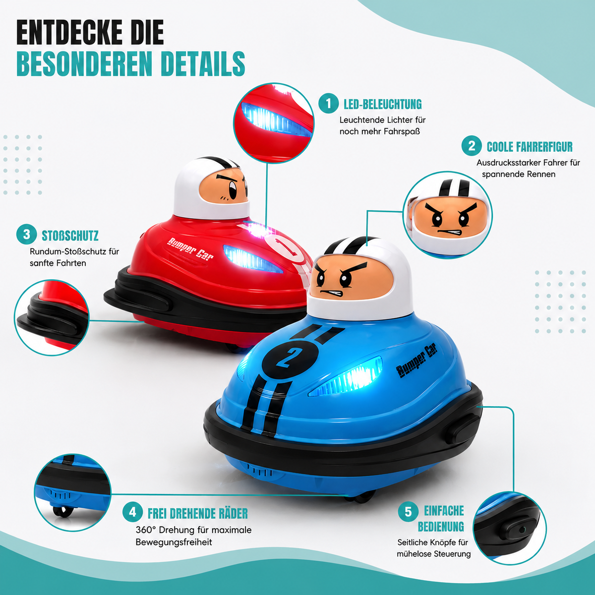 Elektrisches Stoßauto Spielzeug für Kinder