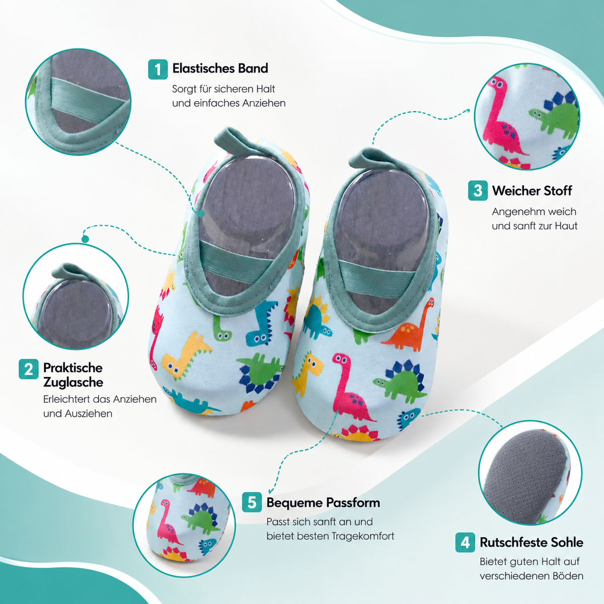 Baby Aqua Schuhe – Rutschfeste Strand- & Wasserschuhe
