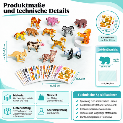 25 Stück Lustige Insekten Puzzles – Spaß & Lernen für Kinder