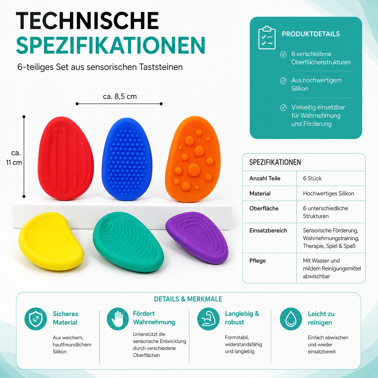 Fidget Stones aus Silikon – Für Entspannung, Konzentration & Feinmotorik