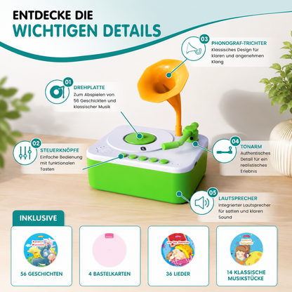 Kinder Musik Grammophon – Geschichten, Lieder & Einschlafen