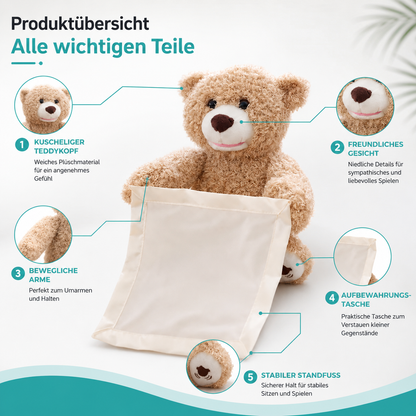 Interaktiver Teddybär für Babys mit Sprachfunktion und Spielspaß