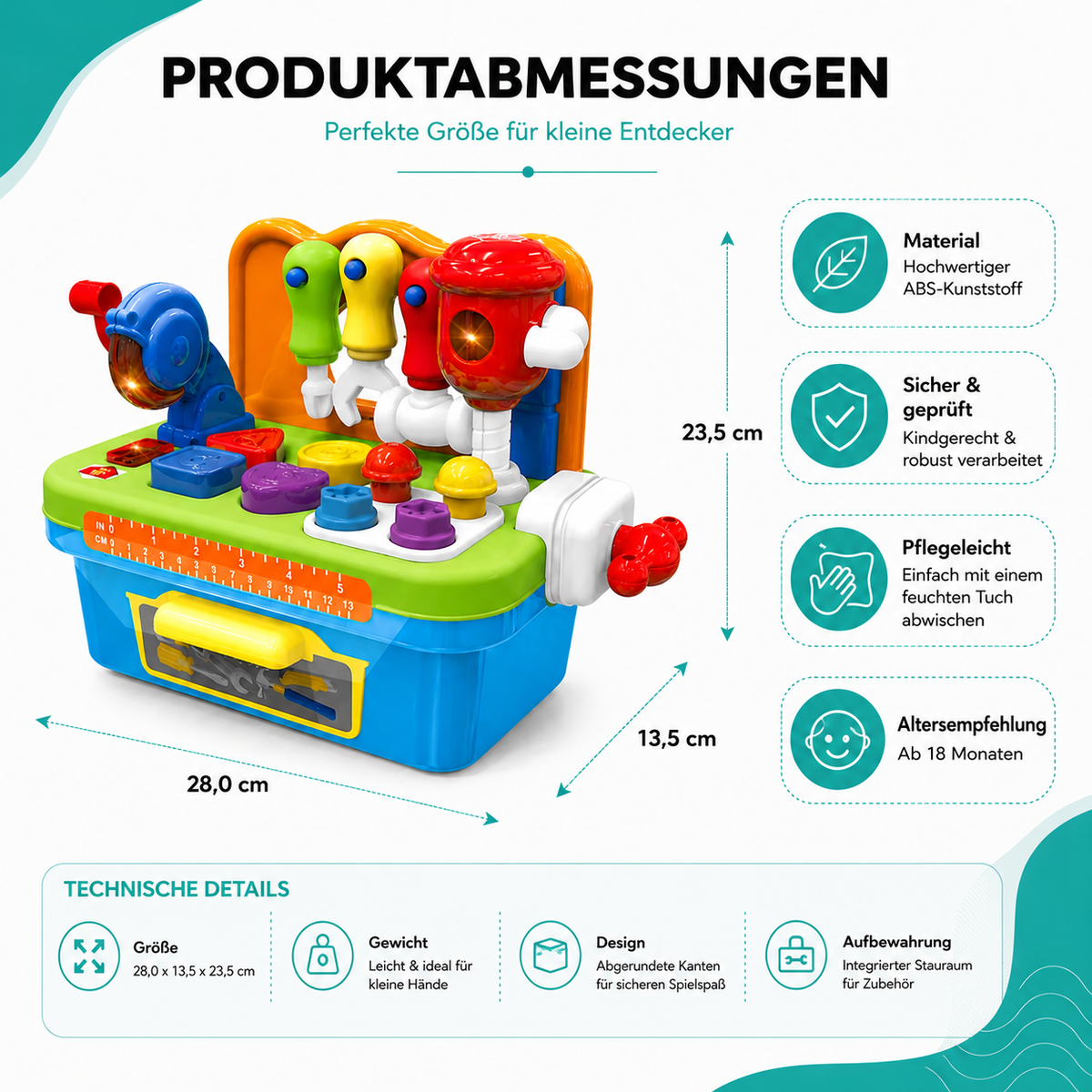 Elektrisches Kinder-Werkzeugset – Spielend lernen & entdecken!