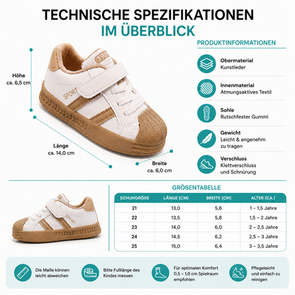 Kinder Sneakers – Atmungsaktiv, Bequem & Sicher