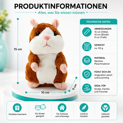 Sprechender tanzender Hamster – lustige Stimmwiedergabe