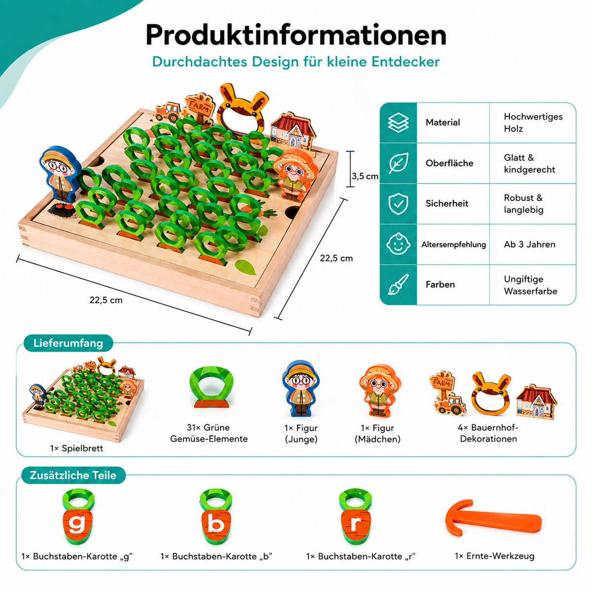 Montessori Lernspielzeug – Buchstaben & Motorik fördern