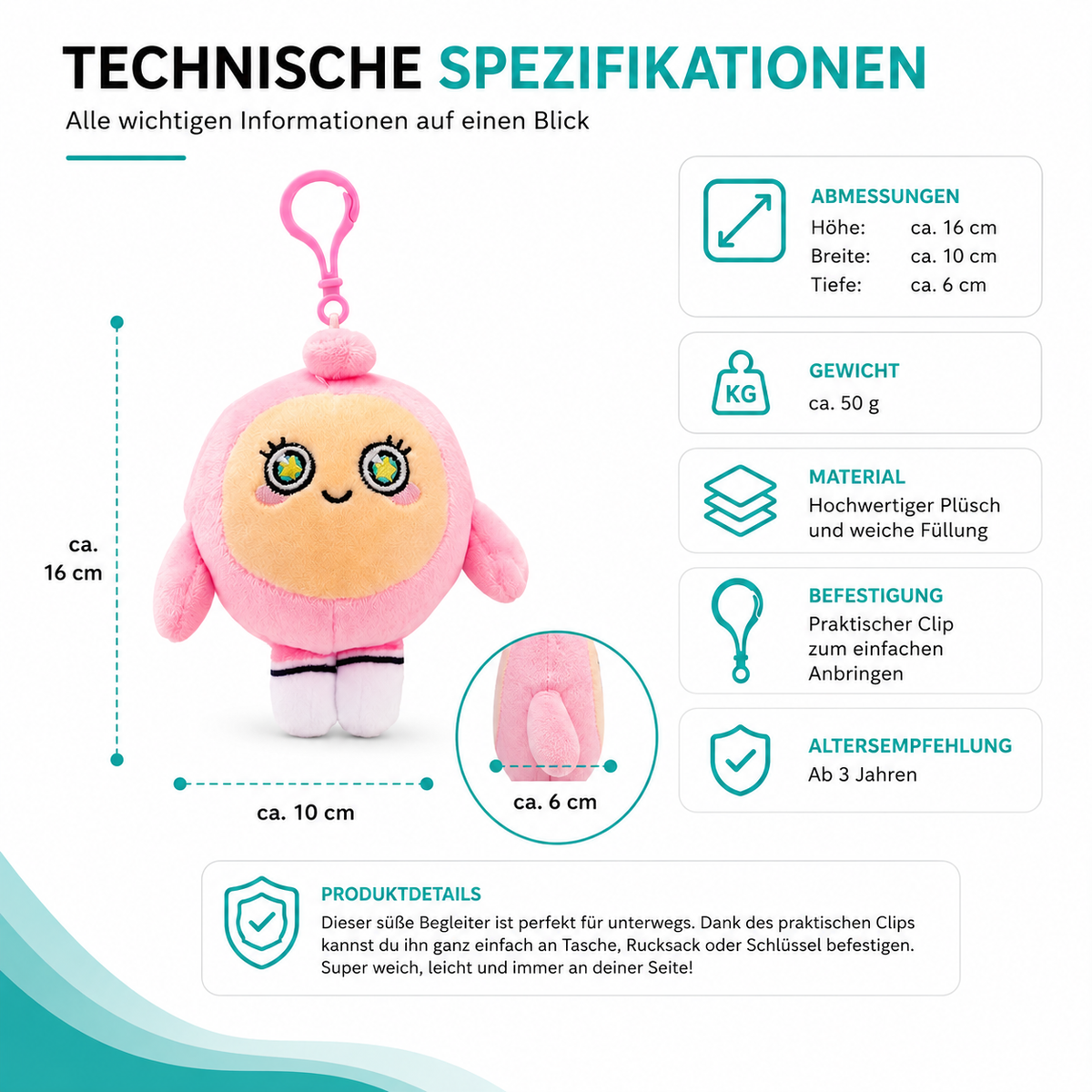 Karikatur mit Maske – Süßer Glücksbringer & Stresslöser zum Mitnehmen!