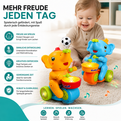 Gehendes Elefanten Musikspielzeug für Babys – mit Licht & klang