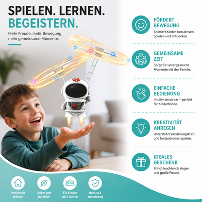 Fliegendes Astronaut Spielzeug mit LED für Kinder