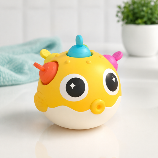 Pufferfish Bell Baby Shaker – Sensorik Spielzeug für frühe Entwicklung