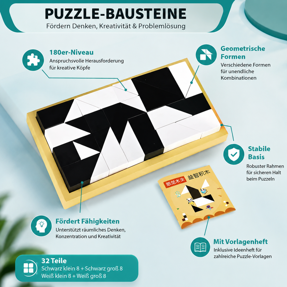 Intelligente Baukiste Versteckte Puzzle-Blöcke für Kreativität