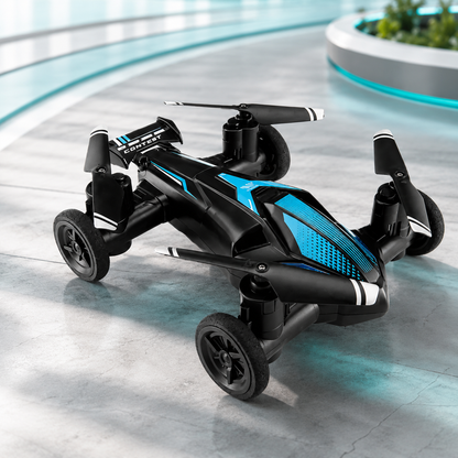 RC Auto mit Flugfunktion für Kinder – fährt und fliegt Blau
