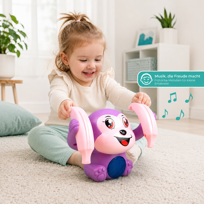 Interaktiver Krabbelaffe mit Musik & Licht – Spielerischer Krabbelspaß für Babys
