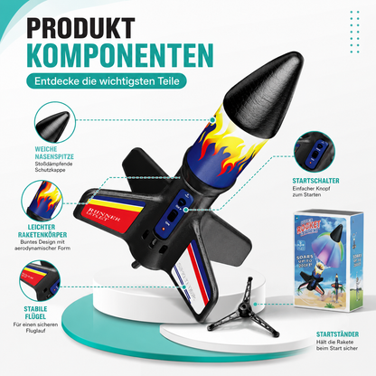 Raum Rakete Launcher für Kinder – Fliegende Rakete mit LED