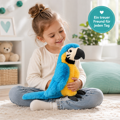 Lebensechte Papageienvogelpuppe – Perfektes Geschenk für Kinder