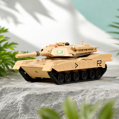 Mini RC SchlachtTank – Realistischer Aktion-Spaß mit sicherem Infrarot-Duell Gelb
