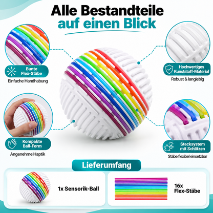 Regenbogen Sensorik Ball – Flexibles Fidget Spielzeug