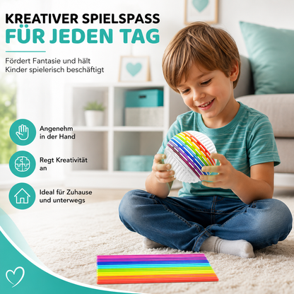 Regenbogen Sensorik Ball – Flexibles Fidget Spielzeug