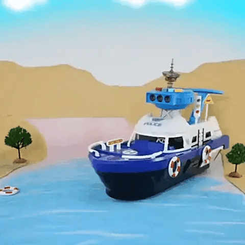 Magisches Spielboot mit Licht, Musik & Rennspaß für Kinder