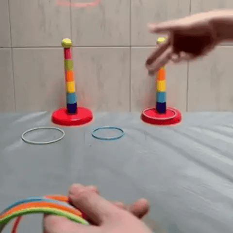 2-in-1 Ringwurf & Stapelspiel – Lernen, Spielen & Bewegung